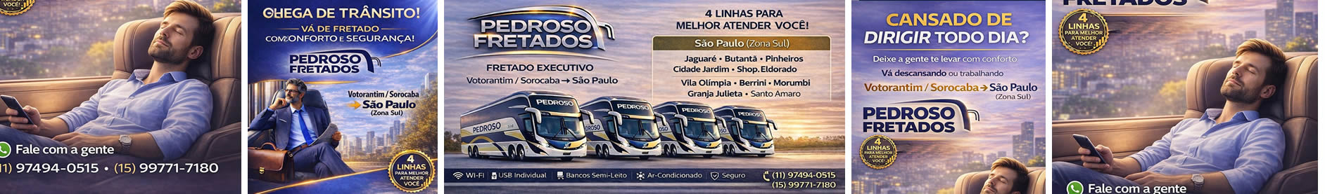 Pedroso Fretados - 4 linhas para ir ao trabalho